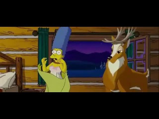 excellent hand-drawn animation at the level of the original - sex at the simpsons: marge and homer in a country house (porn) (cartoon)